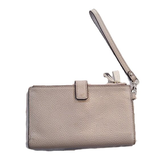 Michael Kors Adele Double Zip Wristlet Wallet 32T8TFDW4L Purse Truffle Leather - Picture 4 of 13